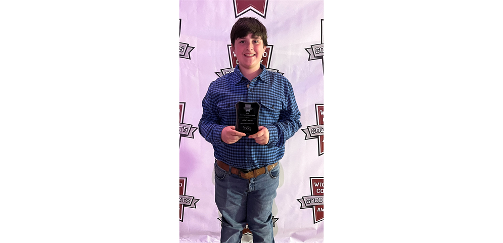 Brant Catlin 2022 Youth Sportsmanship Award Winner 