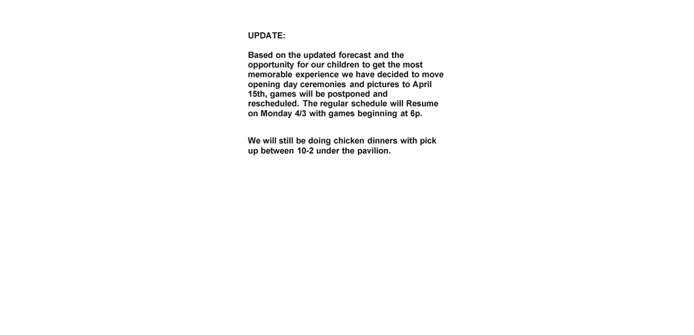 Weather Update